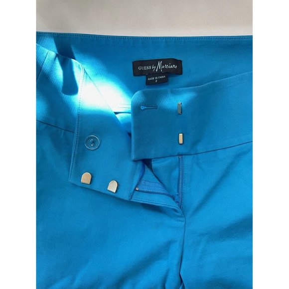 GUESS by Marciano Women's Pant Skinny Ocean Blue High Waist 2 - Picture 12 of 13
